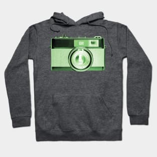 Green - Vintage 1960s Rangefinder Camera Hoodie